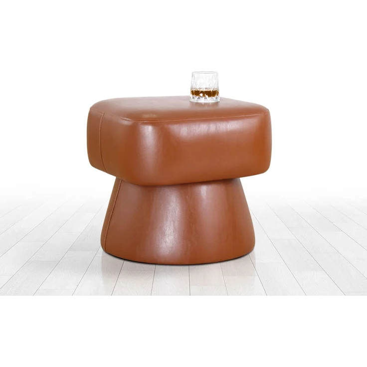 Hanah Home 'Loosca - Tan' Pouffe, Bräunen, 45 x 42 x 45 cm – Bild 5