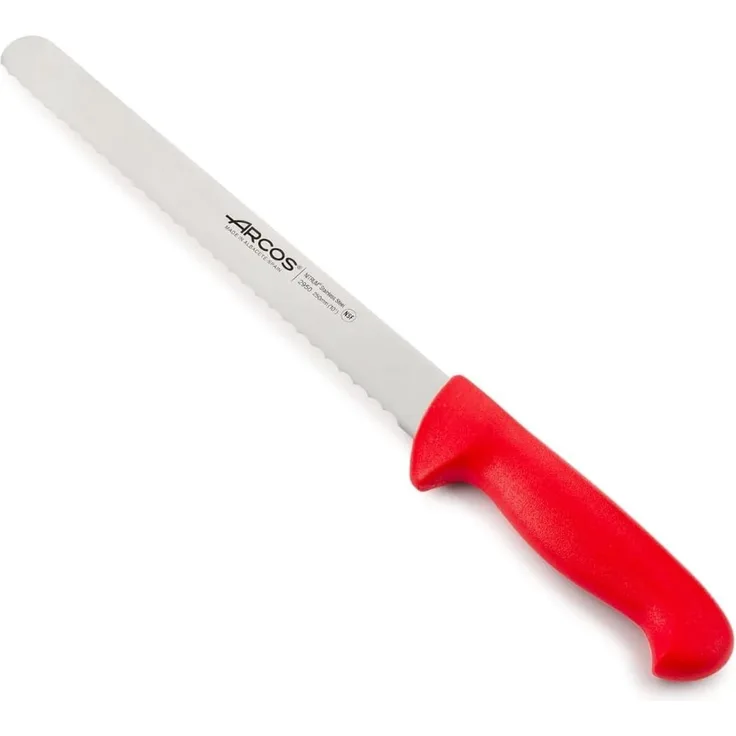 Arcos 295022 Gebäckmesser, Acier_inoxydable, Rot, 250 mm