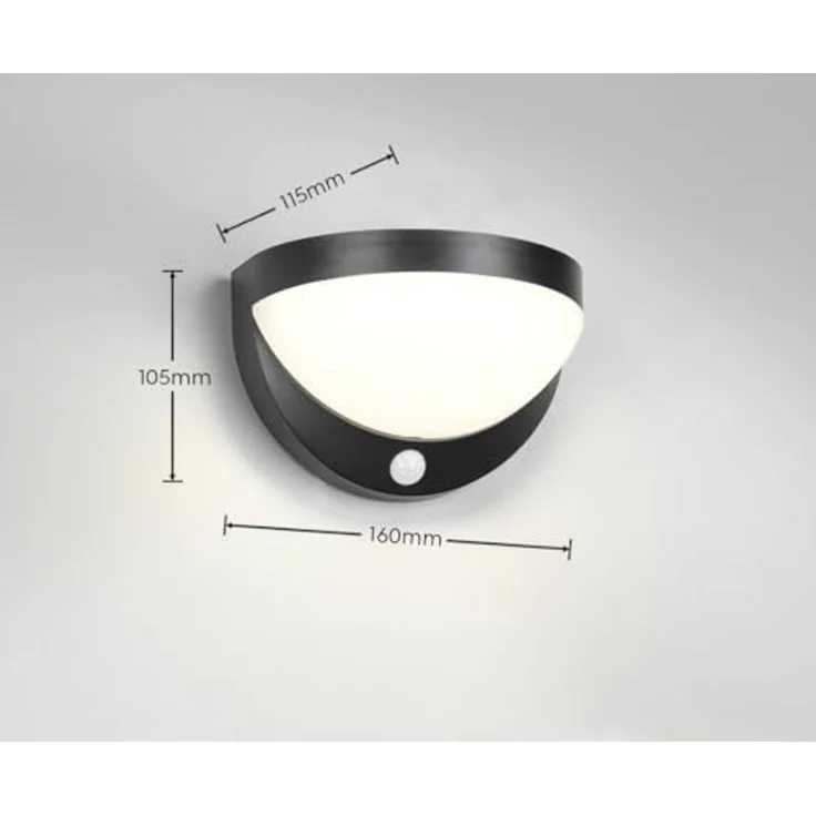 Solar Außenwandleuchte COBRE auch per USB aufladbar mit Bewegungsmelder, B: 16cm – Bild 4