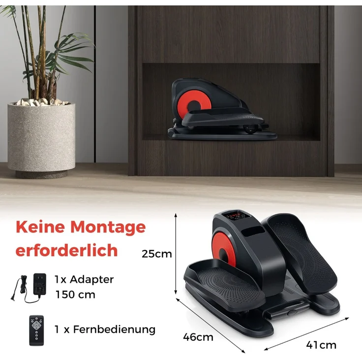 Ellipsentrainer Unter den Schreibtisch mit Anzeigemonitor & Fernbedienung Elektrischer Pedaltrainer – Bild 1