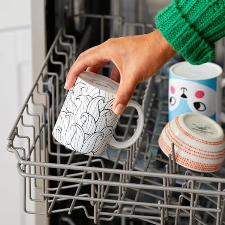 Cricut Blank Mugs | Weiß | 425 ml | 6 x Sublimationsbecher mit Tinte | für die Verwendung von Tassenpresse mit auffüllbarer Tinte, 2008944 – Bild 10