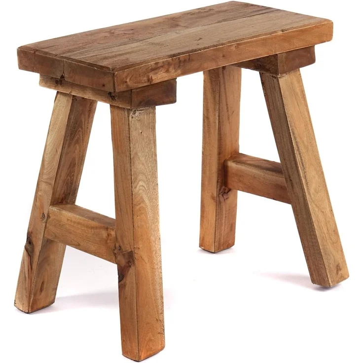 DESIGN DELIGHTS Hocker Vintage HOLZHOCKER "RUSTICO", Altholz massiv, rustikaler Sitzhocker – Bild 1