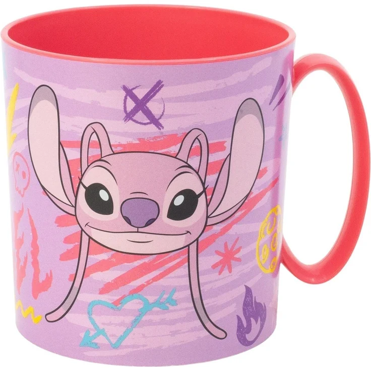 Disney Stitch Angel Micro Mug 390 ml Kinderbecher Mikrowellenbecher – Bild 1