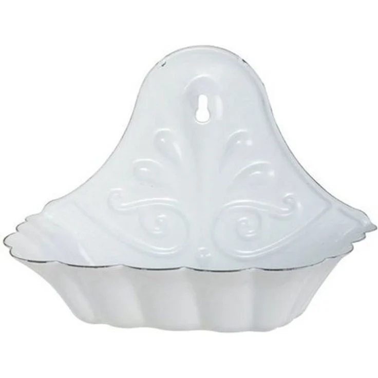 Ib Laursen - Wandseifenschale Seifenschale für die Wand Emaille Weiß 0427-11 – Bild 2