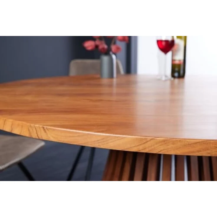 riess-ambiente Esstisch MAISON JADE Ø130cm natur (Einzelartikel, 1-St), Esszimmer · Massivholz · Akazie · rund · Scandinavian Design – Bild 7