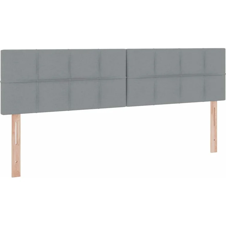vidaXL LED-Speicherbett mit Matratze Hellgrau 180 x 200 cm Stoff 3371160 – Bild 10
