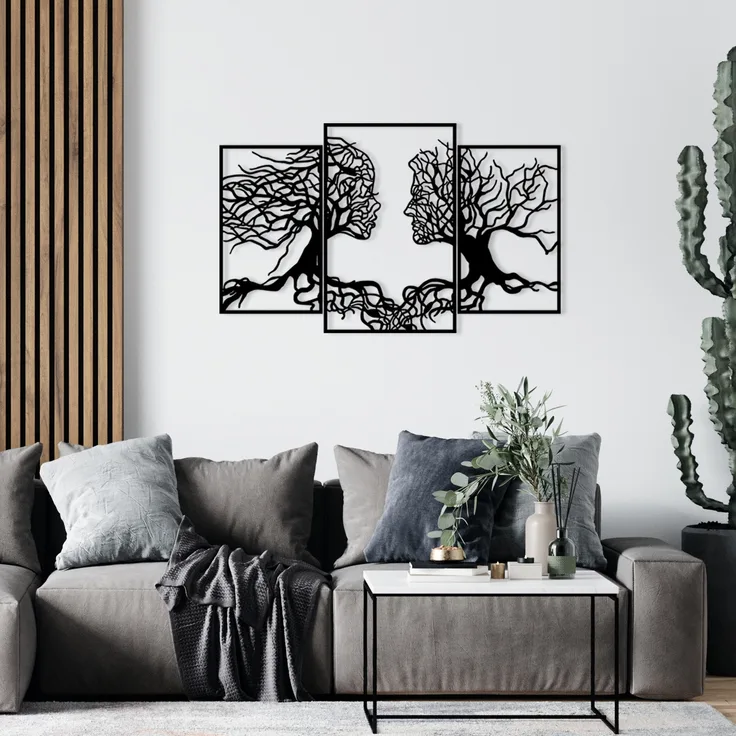 Wallity Wanddekoobjekt 100% METAL (Thickness: 1,2mm), 116 x 71 cm Z1114