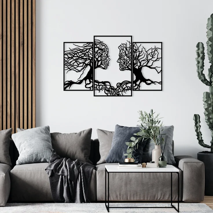 Wallity Wanddekoobjekt 100% METAL (Thickness: 1,2mm), 116 x 71 cm Z1114 – Bild 1