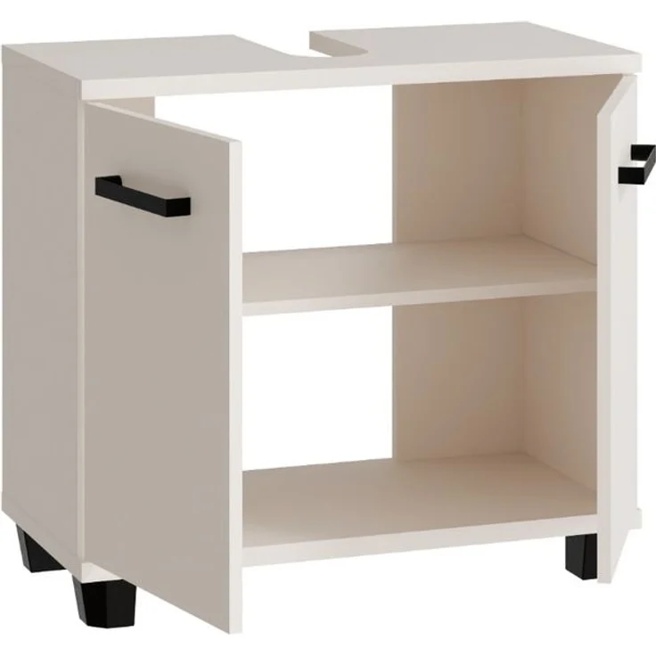 Waschbeckenunterschrank >VERIS< in Sand - 68,6x62x34,8cm (BxHxT) – Bild 5