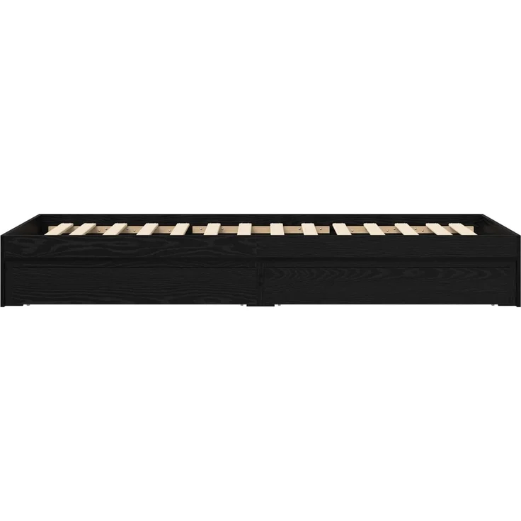 vidaXL Bettgestell mit Stauraum Schwarze Eiche 80 x 200 cm 3429595 – Bild 5