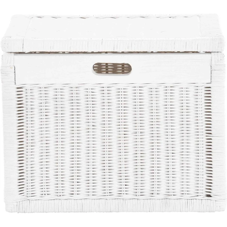 Krines Home Aufbewahrungskorb Hoher Korb mit Deckel Rattan geflochten Regalkorb Aufbewahrungsbox, Mit Inlett – Bild 2
