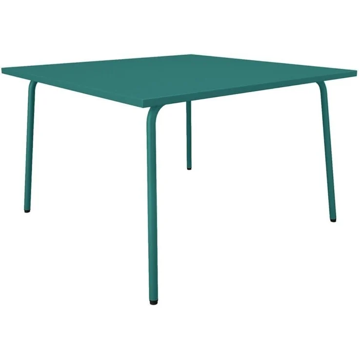 Vente-unique - Gartentisch quadratisch - L. 120 cm - Metall - Blau - MIRMANDE von MYLIA – Bild 6