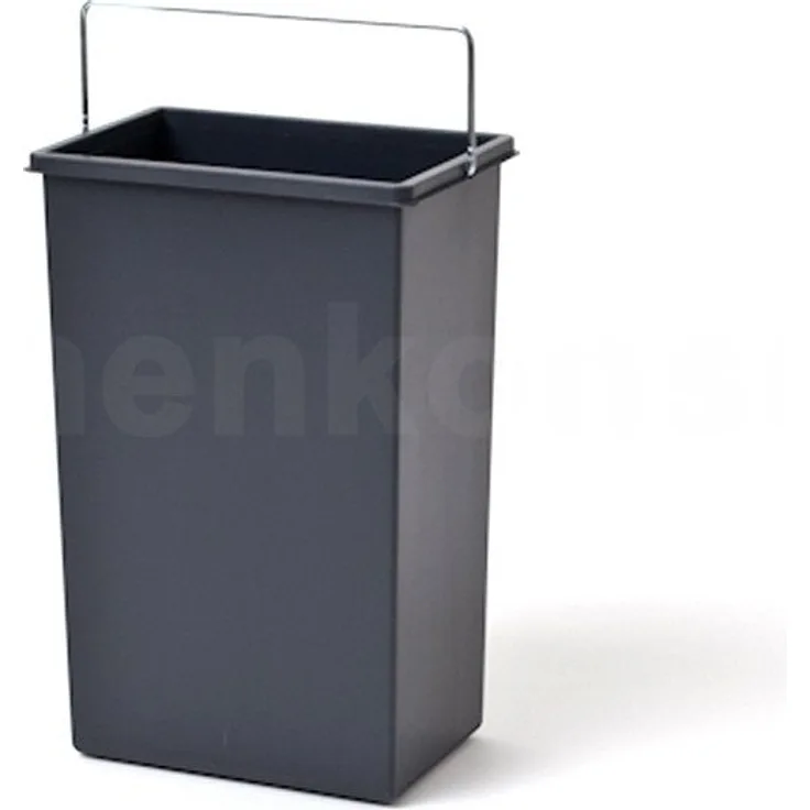 HAILO 1045639 Ersatzeimer 10 L mit Metallbügel grau für TRENTA-8 / Hailo TZ Swing 30.3/30 Abfallsorter / Eimer / Mülleimer / Abfalleimer / Einsatz