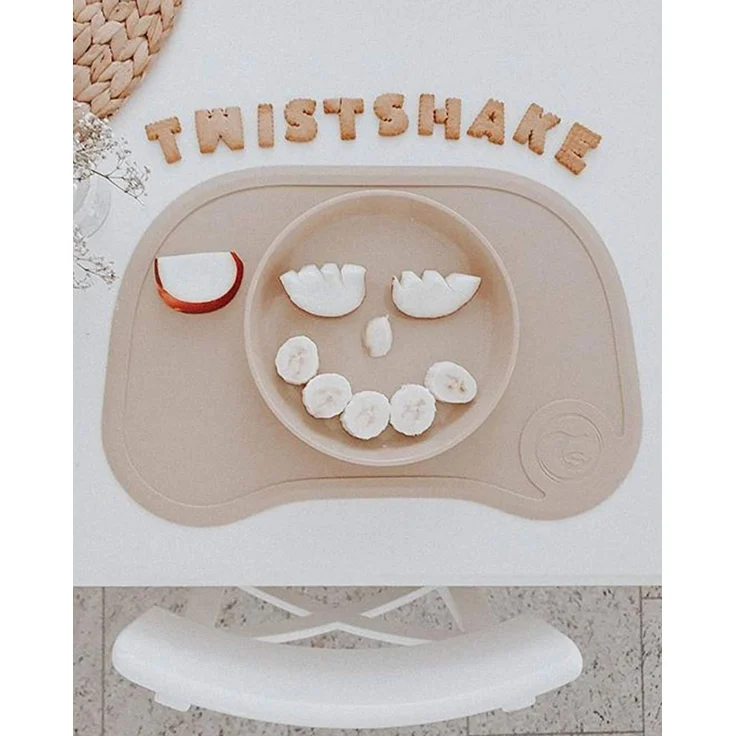 Twistshake-Platte | Babyteller mit luftdichtem Deckel | BPA-freier Baby-Entwöhnungsteller | Essenstrainingsteller | Lernteller für Kinder | 6m+ Baby-Futterteller | Neugeborenen-Essentials | Blau – Bild 2