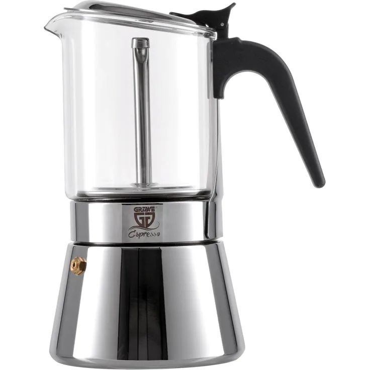 GRÄWE Espressokocher mit Glaskanne, 9 Tassen