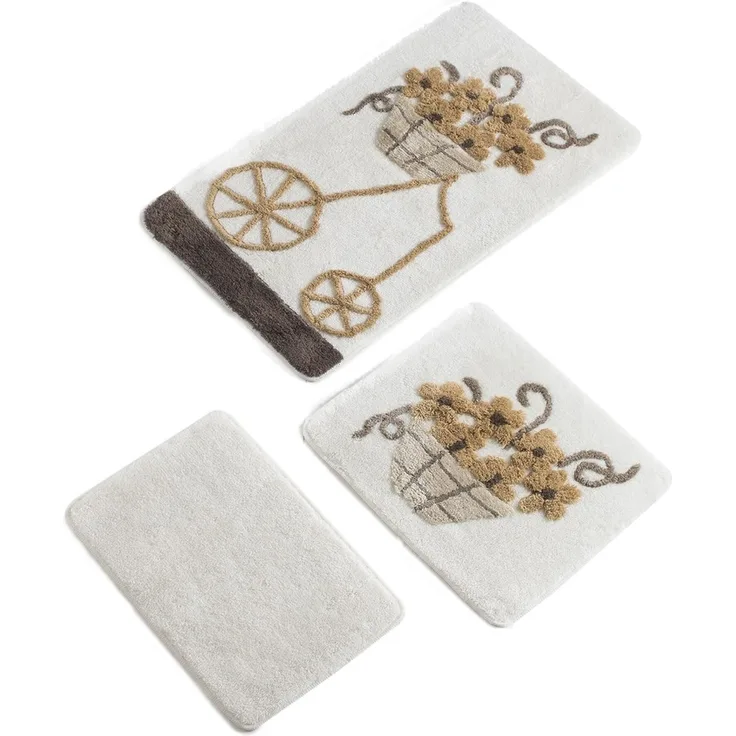 Setmat Set (3-teilig) beige mit Trolley-Design