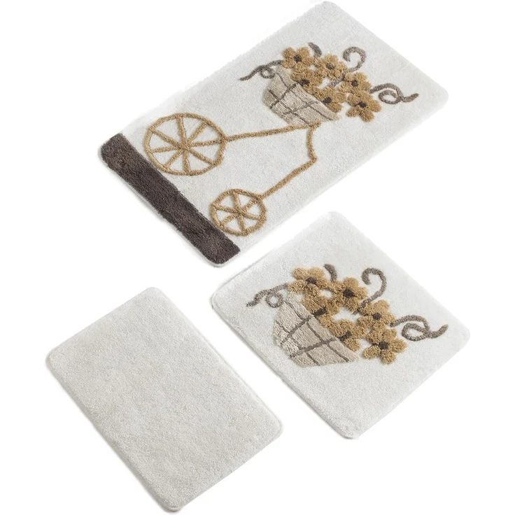 Setmat Set (3-teilig) beige mit Trolley-Design – Bild 1