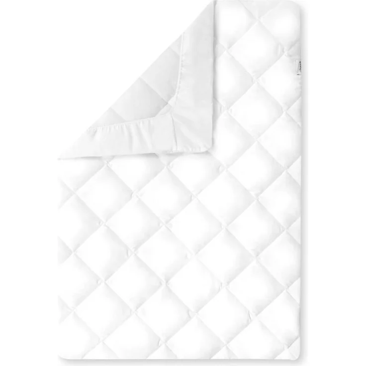 Hauck Spannbettlaken Bed Me 80x50 cm Spannbettuch für Babybett Matratzen, Weiche Steppung, Elastischer Bund, 40 Grad Maschinenwäsche, Weiß – Bild 5