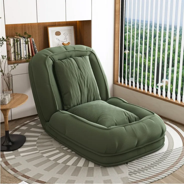 BBWL Schlafsofa 5-fach verstellbar 90–180° Multifunktions-Liege mit Kissen, Klappbares ergonomisch für Wohnzimmer Schlafzimmer Haustier geeignet