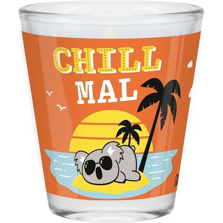 Schnapsglas Shot Stamper Lustiges Motiv Geschenk Sheepworld CHILL 074540