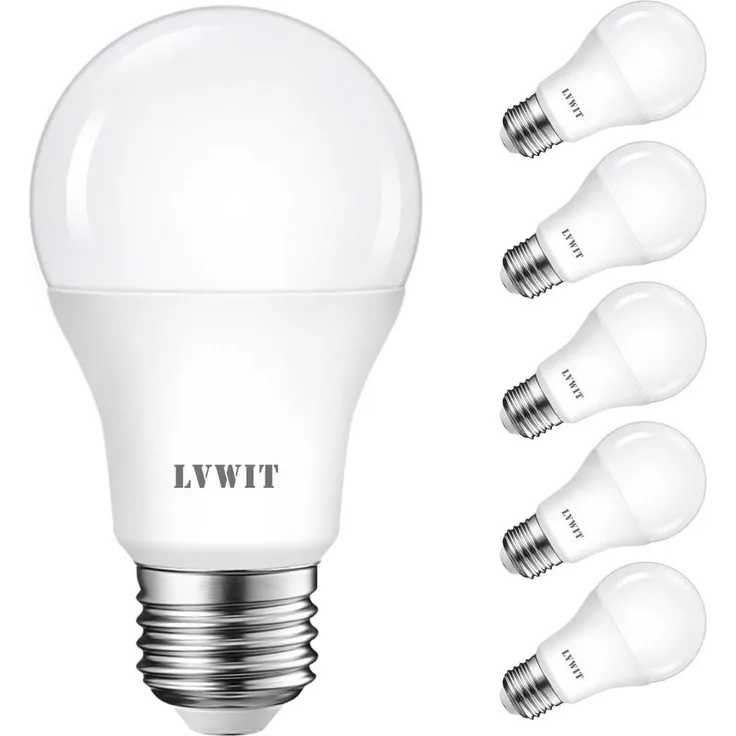 LVWIT LED E27 Birne, 75W Kaltweiß 6500K, ultrahell 1055 lm, matte LED Lampe (6er Pack)