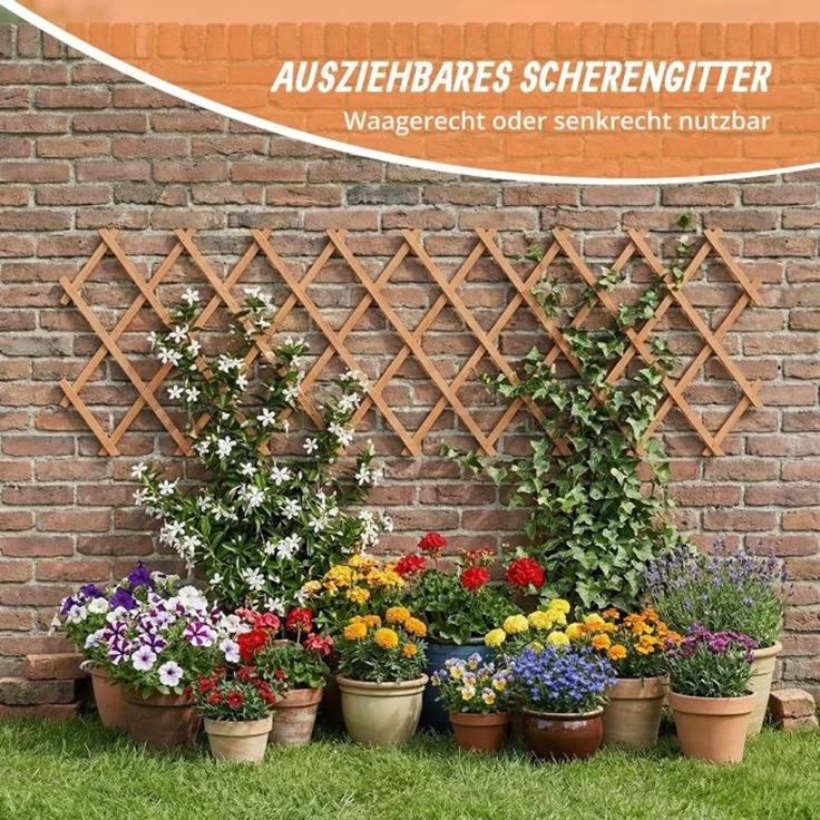 Relaxdays Ausziehbares Rankgitter im 3er Set – Bild 3