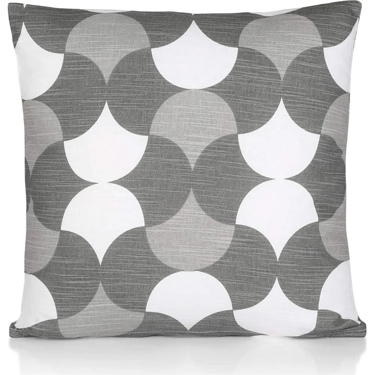 Penguin Home 4Er - Pack Dekorative Quadratische Kissen Aus Baumwolle, Luxuriöse, Stilvolle Für Wohnzimmer, Sofa, Schlafzimmer, Mit Unsichtbarem Reißverschluss, 45X45 cm (18" Inches), Grau/Weiß – Bild 7