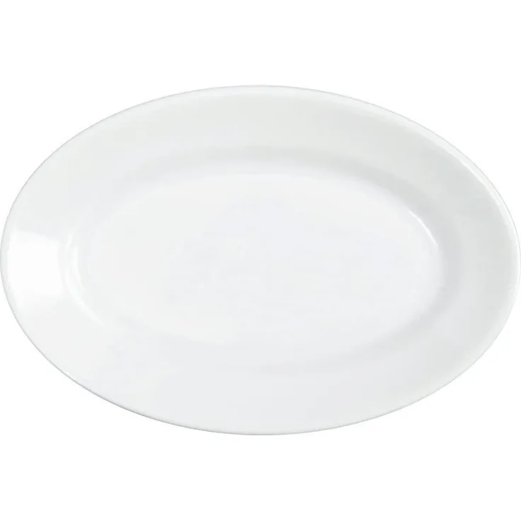Saturnia Tablett oval cm. 25 Tivoli weiß