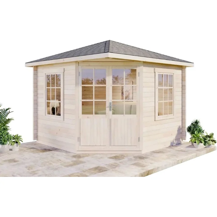 Alpholz Holz Gartenhaus Monica | Natur | 325x325x270 cm – Bild 5
