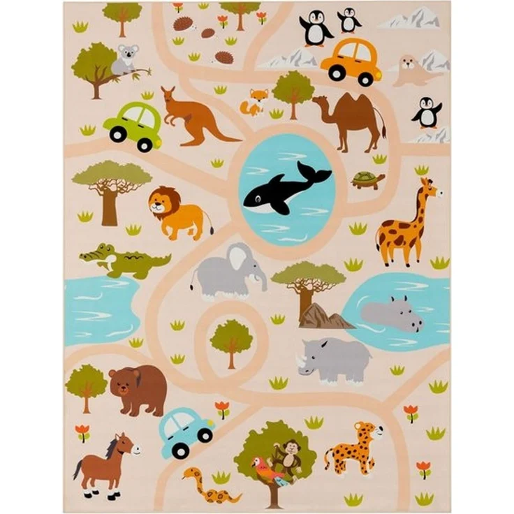 TT Home Teppich Kinderzimmer, Rechteckig, Höhe: 4 mm, Kinderzimmerteppich Teppich Junge Mädchen Kinderteppich Baby Rutschfes – Bild 4