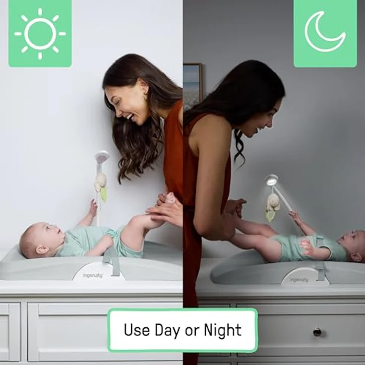 Ingenuity Day & Night Sylvi Wickelauflage – Inklusive Nachtlicht – Leicht zu reinigen – Zusätzlicher Komfort – Für Kinder ab 0 Monaten – Bild 6
