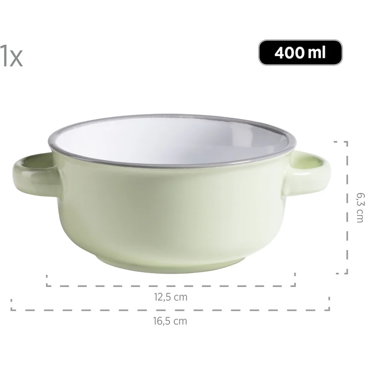 Mäser 931611 Maila Suppentassen-Set, Ø 12,5 cm, 400 ml, mehrfarbig, 4-teilig (1 Set) – Bild 4
