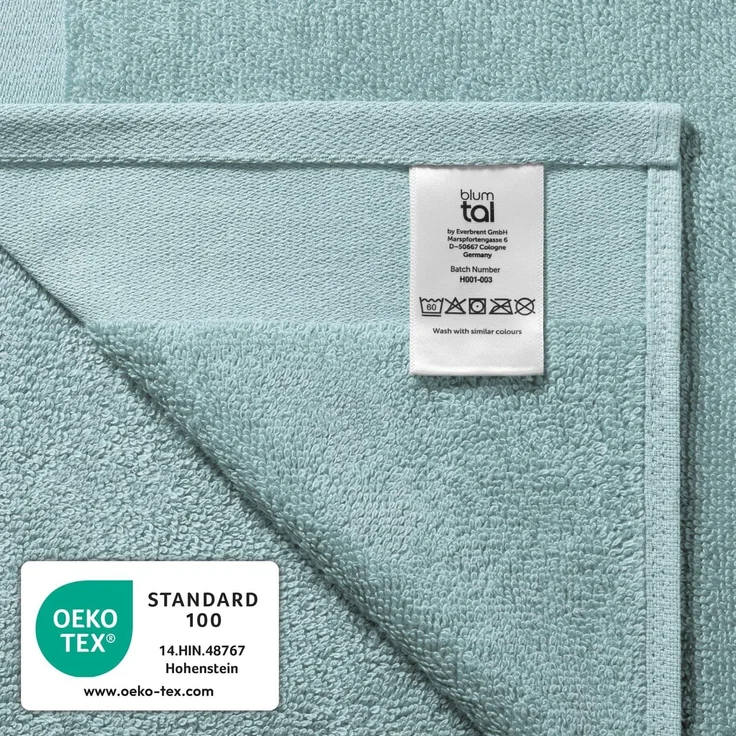 Blumtal Gästehandtücher 30x30cm - weich und saugstark, Frottee (24-St), 12er und 24er Set, 100% Baumwolle – Bild 7