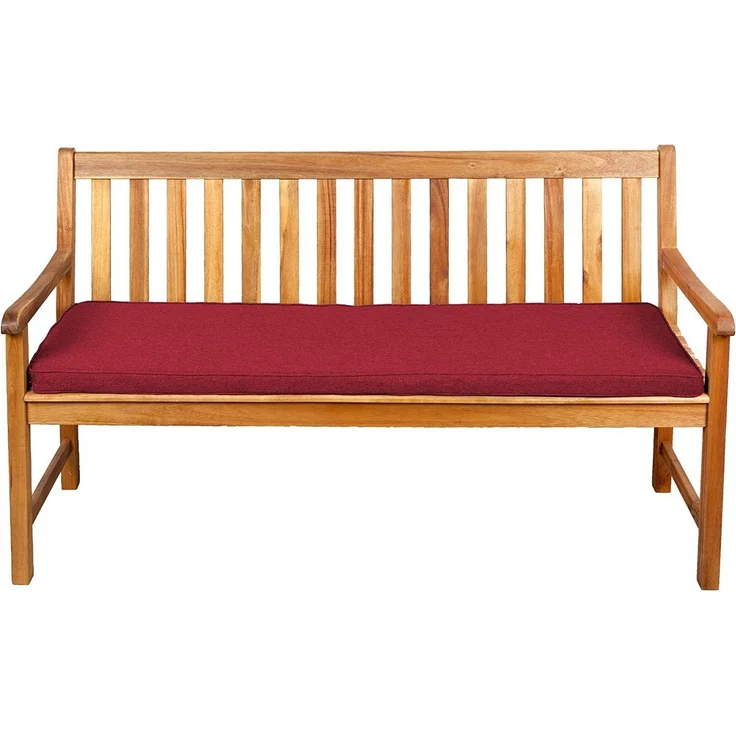 Gutekissen® Sitzkissen für Bank, Gartenschaukeln, Sitz, glatt. FK5 (100x30x5, Rot) – Bild 3