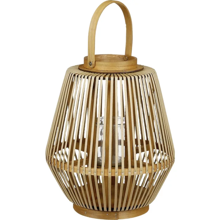 Mica Windlicht Havard braun aus Polyester Ø 31 x 37 cm