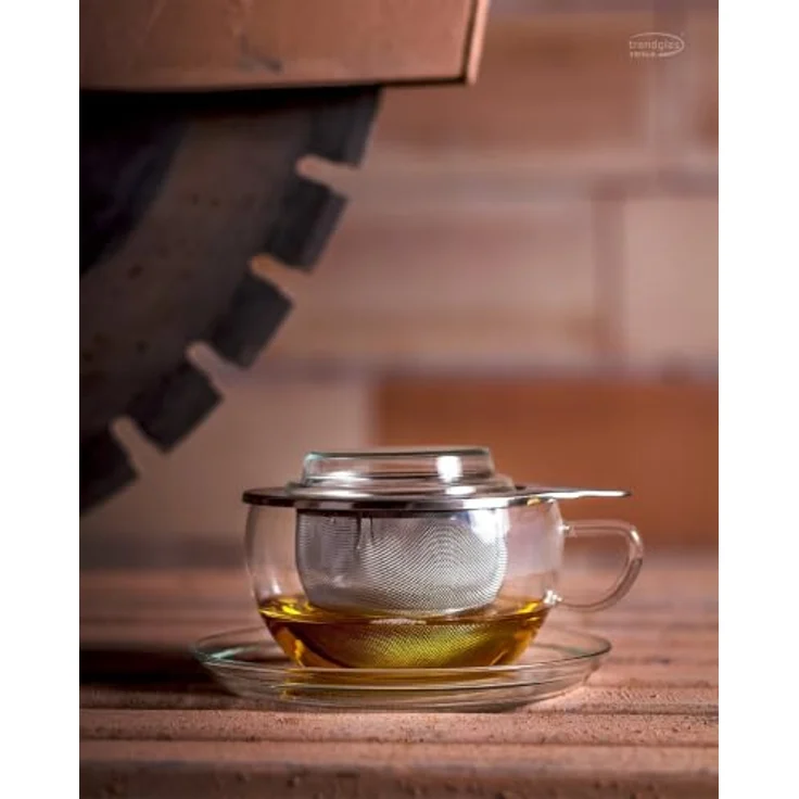 Teetasse "Tea Time", 0,3l, Glas, m. Edelstahlsieb – Bild 7