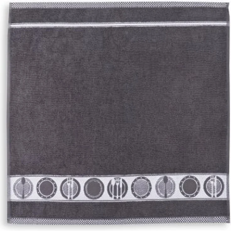 Kracht Geschirrtuch Teller, (3-tlg, 3-teilig), 3er Pack Frottee Küchenhandtücher (3 Stück) ca. 50x50cm Baumwolle – Bild 2