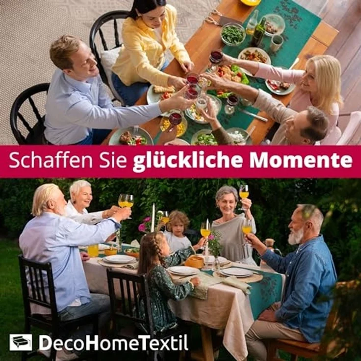 DecoHomeTextil Heimtextilmanufaktur Tischläufer Miami Tablerunner, wind- und wetterfest, UV-beständig, verrottungsfest – Bild 7