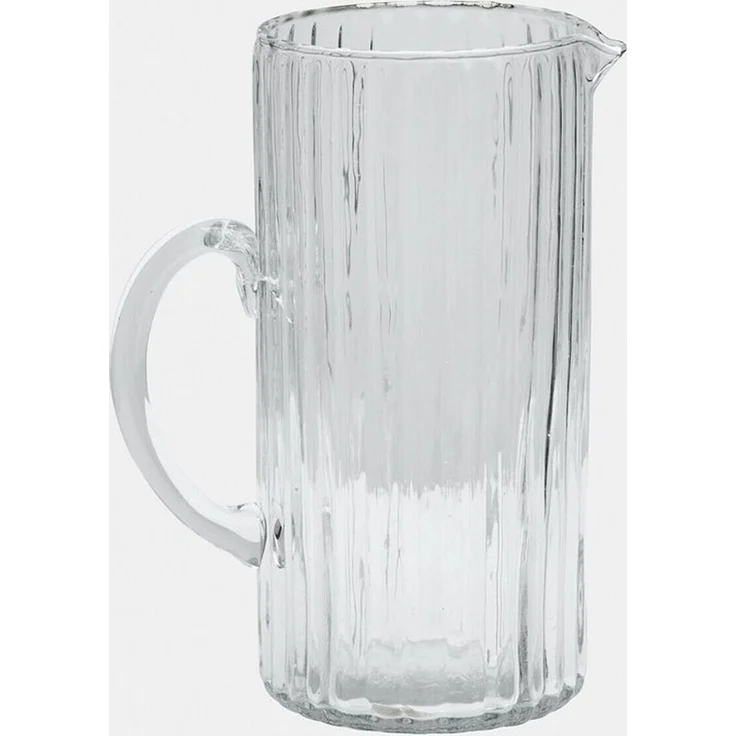 Mirabeau Wasserkaraffe Krug Solerón klar, Sommer, Outdoor, Gartenausstattung, Riffelglas – Bild 1