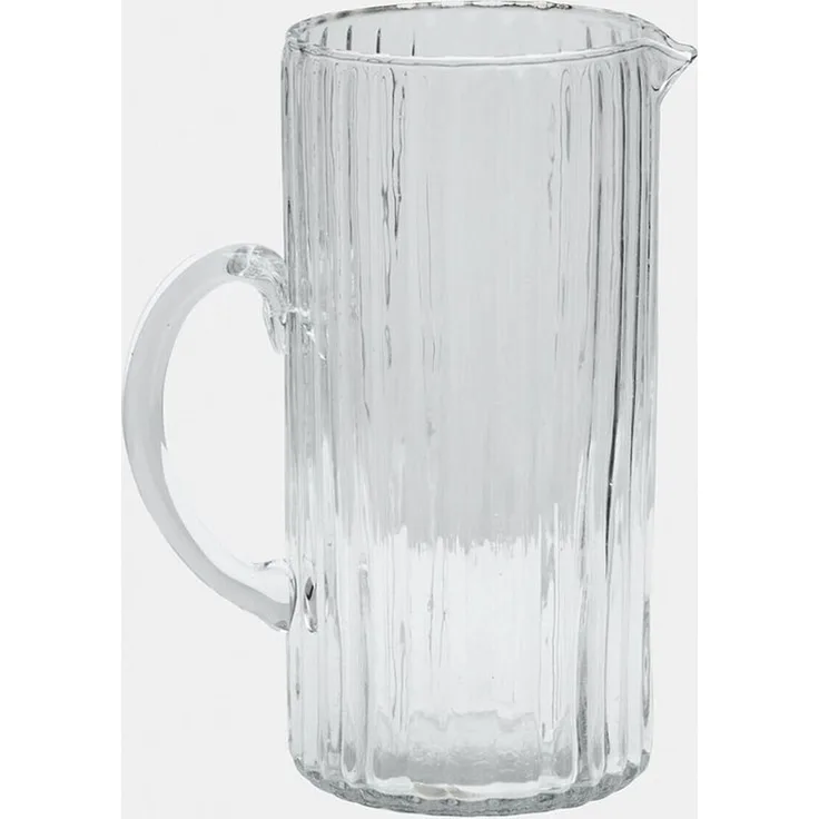 Mirabeau Wasserkaraffe Krug Solerón klar, Sommer, Outdoor, Gartenausstattung, Riffelglas