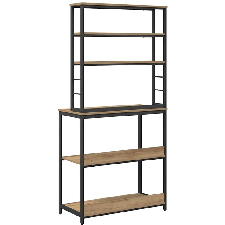 vidaXL Küchenregal Artisan-Eiche 80 x 40 x 168 cm Holzwerkstoff 883891 – Bild 7