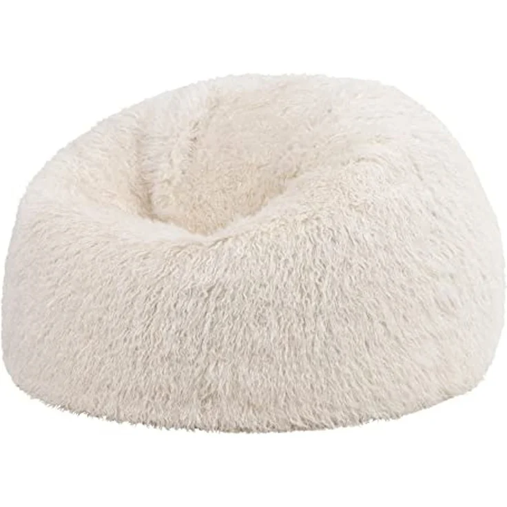 icon Sitzsack Klassischer Sitzsack Flauschig aus Kunstfell Mongolisch, 85x50cm, Made in Germany, für Erwachsene & Kinder – Bild 1
