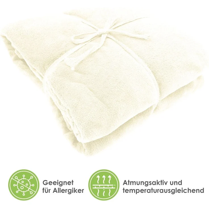 Wohndecke Kuschelig weich Ärmeldecke Ganzkörper Kuscheldecke, heimtexland, Sofadecke mit Ärmeln und Tasche I Cashmere Feeling TV-Decke – Bild 3