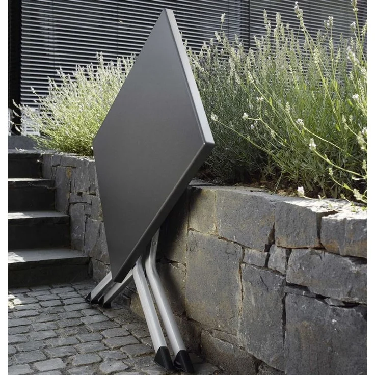 KETTLER Alu Klapptisch Gartentisch 80x80cm Kettalux silber / anthrazit – Bild 3