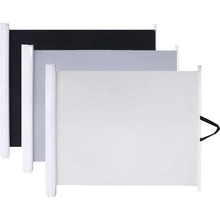 Türschutzgitter Treppenschutzgitter Absperrgitter Grau Ausziehbar Kind Hund Baby Welpen Schutzbarriere Einrollbar Haustiere