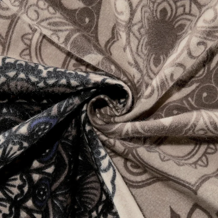 Erwin Müller Bettwäsche Bettwäsche Sparpaket 4-tlg, Biber, 4 teilig, Flanell Ornamente – Bild 9