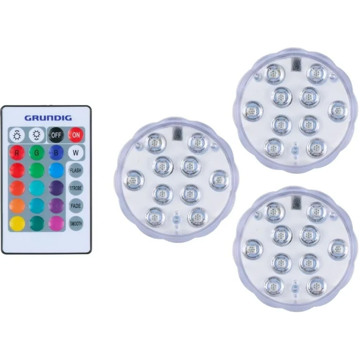 EDCO LED Leuchten 3er Set GRUNDIG - Diele & Wohnzimmer & Kinderzimmer & Badezimmer & Küche & Schlafzimmer in Weiss – Bild 1