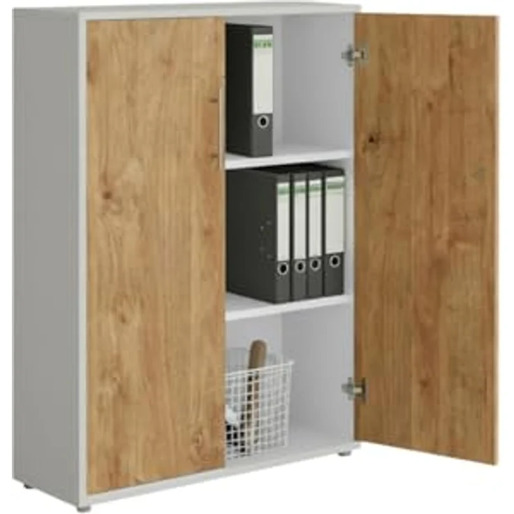 moebel-dich-auf Aktenschrank OFFICE EDITION (abschließbar, Metallgriffe, 3 Fächer) Made in Germany – Bild 5