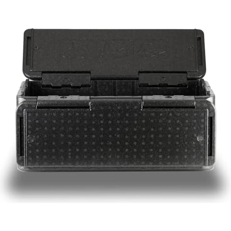 Mahlzeit Thermobehälter Thermobox faltbar, 60 x 40 x 25,5cm 40 L, Schwarz, Styroporbox, Styropor – Bild 6