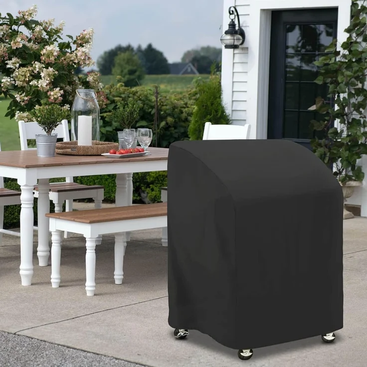 Awnic wasserdichte abdeckhaube für Grill, grillabdeckung wetterfest, Grill Abdeckung für Weber, Tepro Holzkohlegrill, 420D Oxford Gewebe 105X49X102cm – Bild 7